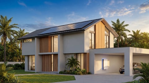 Battery & Solar Solutions Gold Coast QLD | Integrated Powerhouse | Solar panel installation, battery storage, energy independence, Northern NSW renewable energy