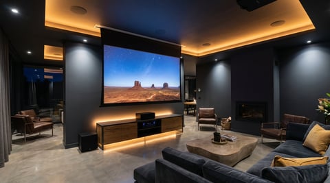 Audio Visual Gold Coast QLD | Integrated Powerhouse | Home theatre systems, multiroom audio, premium speakers, wall-mounted TVs, Northern NSW AV installation