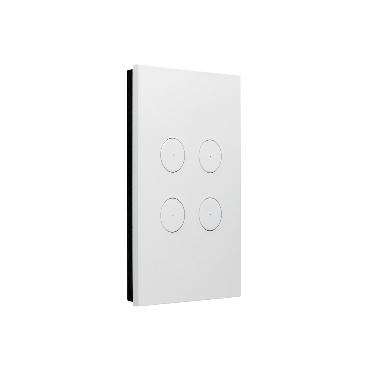 C-Bus Saturn Zen 4-gang Wall Switch (White)