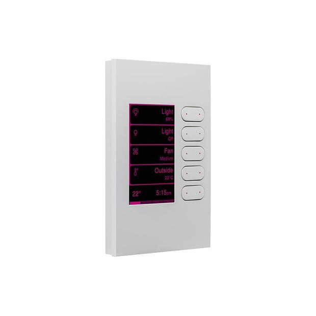 C-Bus Saturn Zen EDLT Wall Switch (White)