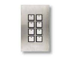 C-Bus Refection Wall Switches - 8 Gang